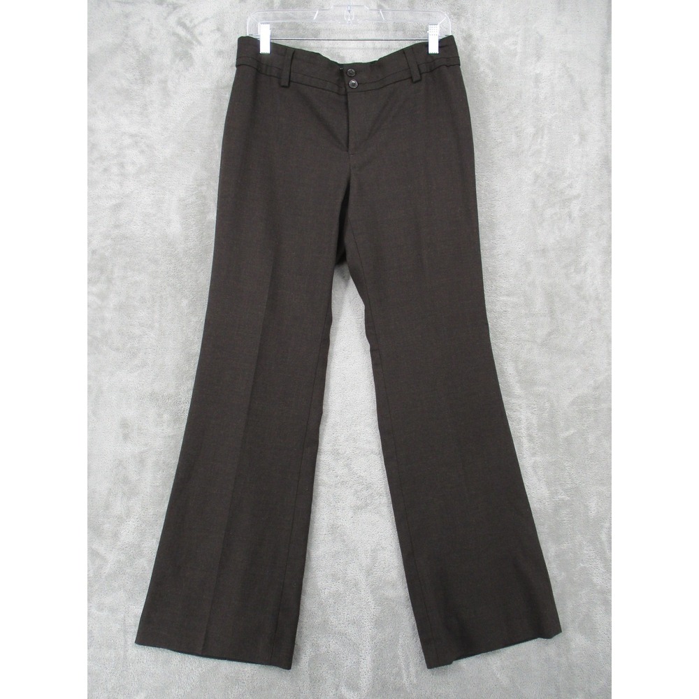 Banana Republic Pants Womens 10 Ryan Wool Blend Office Career Preppy Brown Lined